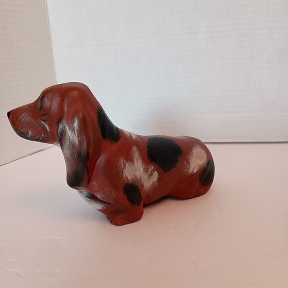Brown Dog with Long Floppy ears, Pottery piece Great for a dog lovers collection - Picture 3 of 10